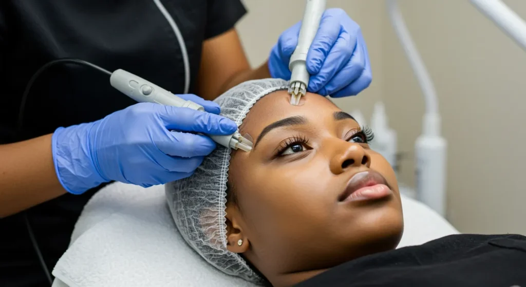 Electrolysis In Lagos Skincare Treatment At Skintisfaction Clinic.