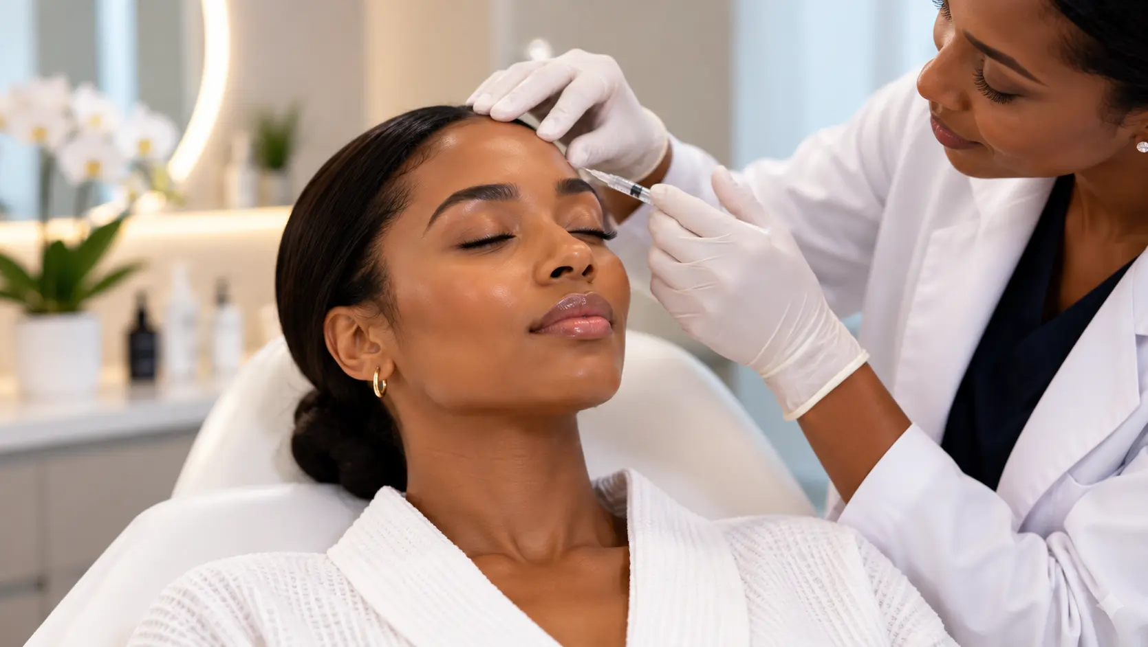 botox treatment in aesthetic clinic