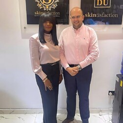 Skintification And Sbdu Partners Celebrate Success In A Stylish, Upscale Skincare Salon. Skintification And Sbdu Partners Celebrating Success In A Modern Upscale Skincare Salon.